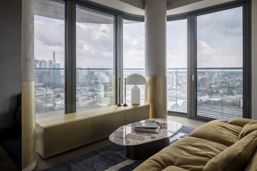 RR Apartment Grand tower interior design by Pournoir